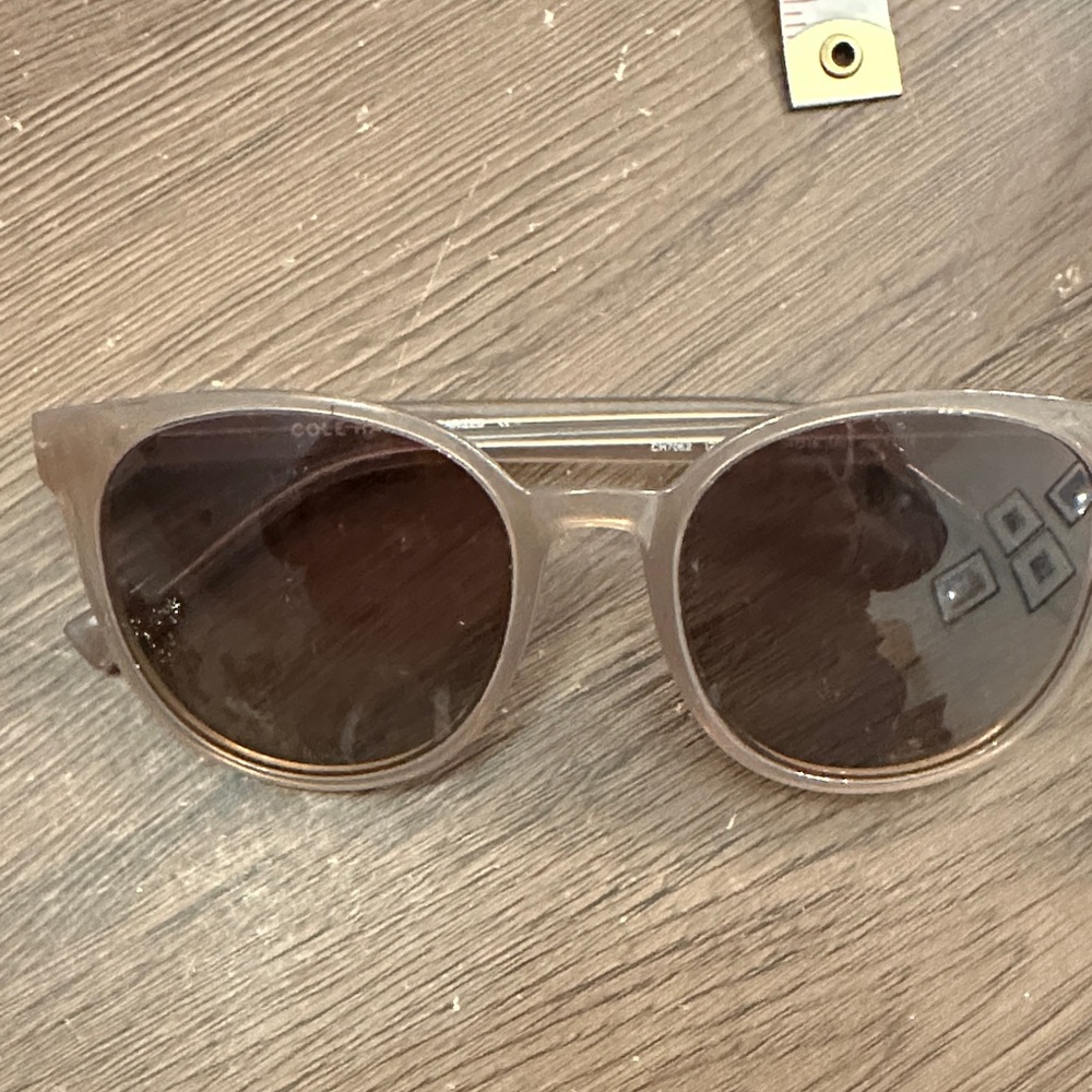 Cole Haan Beige Sunglasses with Dark Lenses